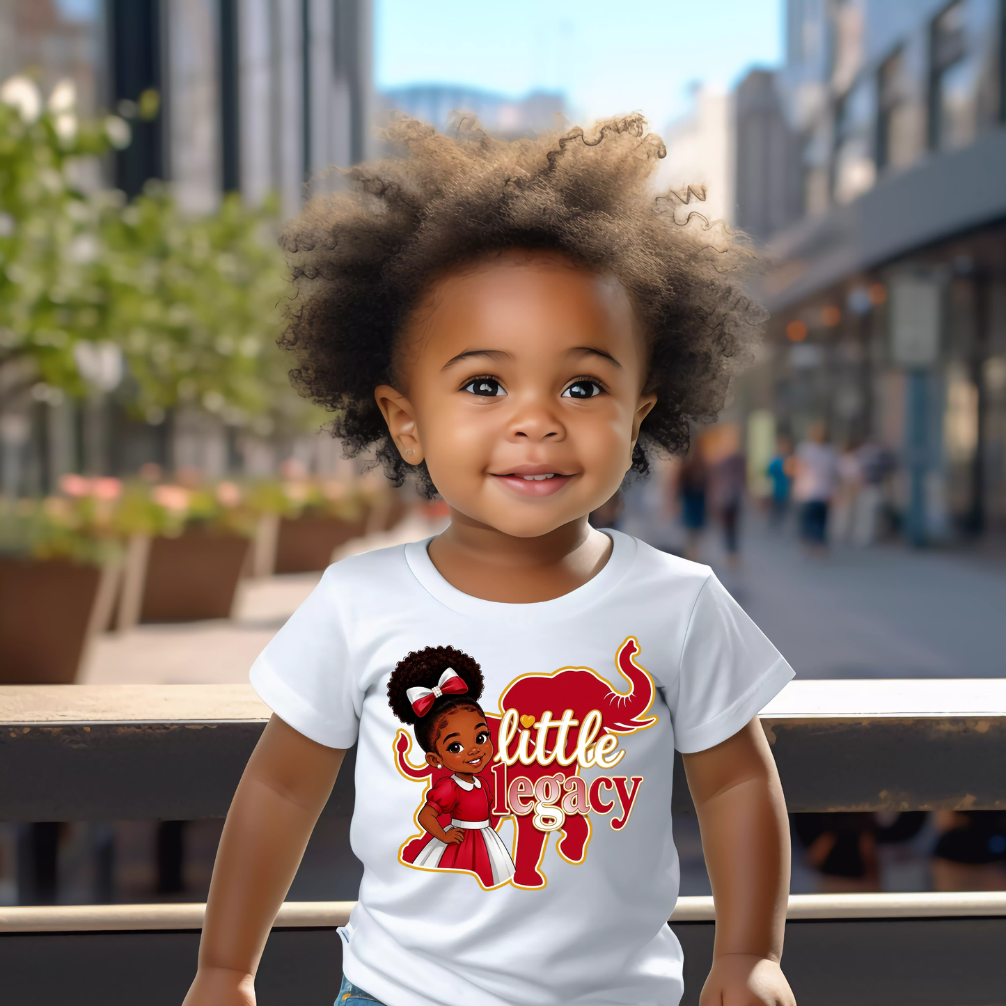 Little Legacy - Red and White Tshirt