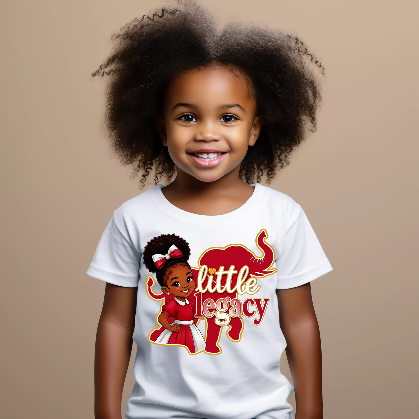 Little Legacy - Red and White Tshirt