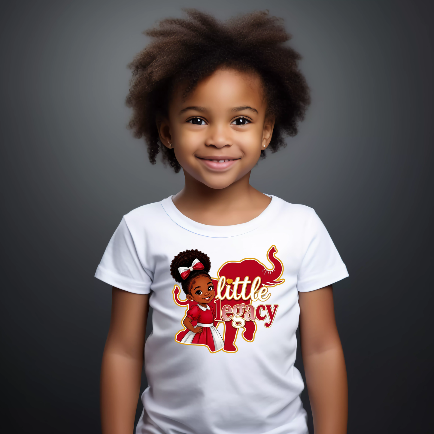 Little Legacy - Red and White Tshirt