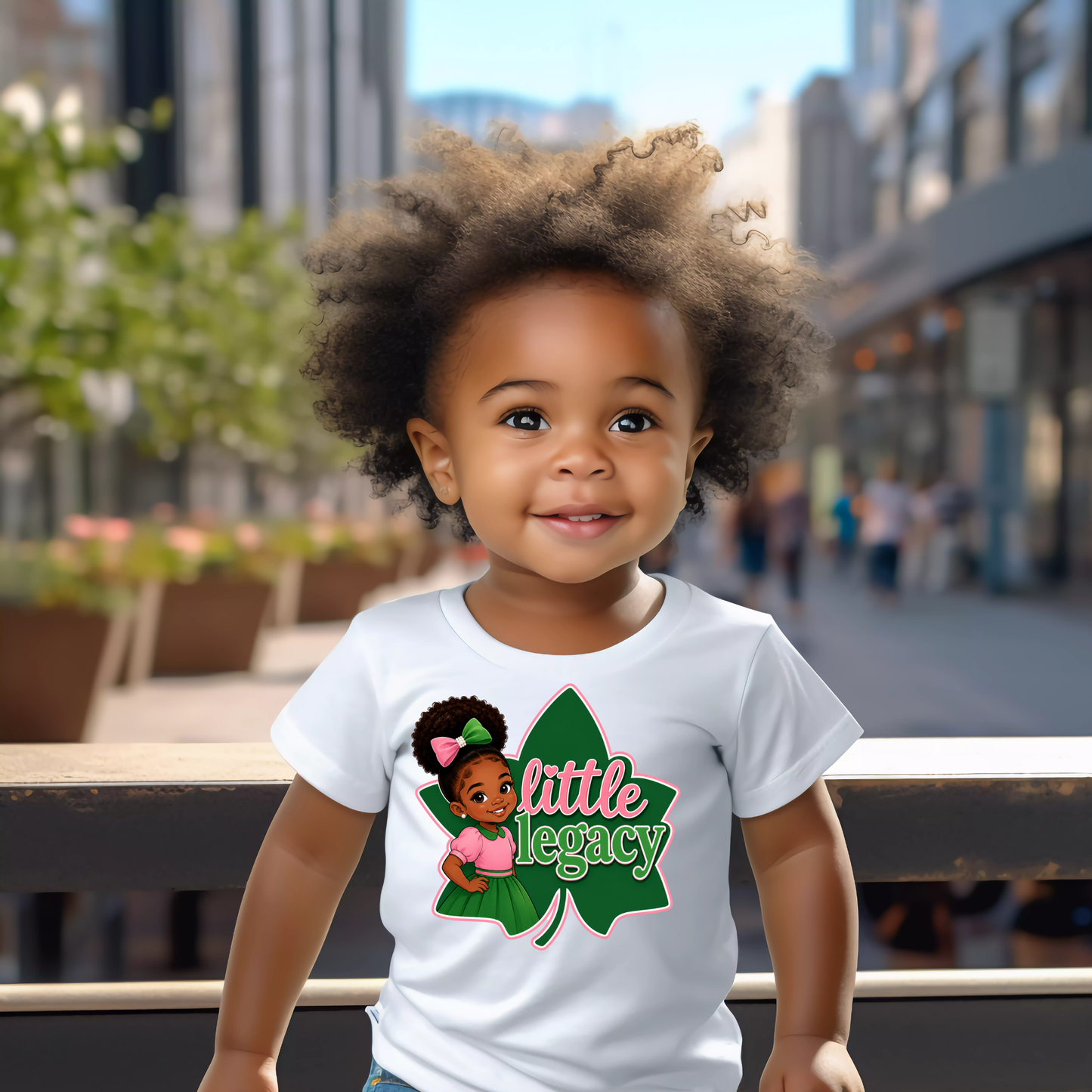 Little Legacy - Pink and Green Tshirt