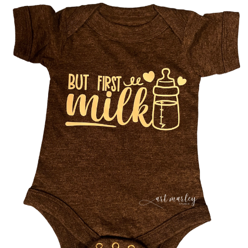 First Milk Onesie - Grey